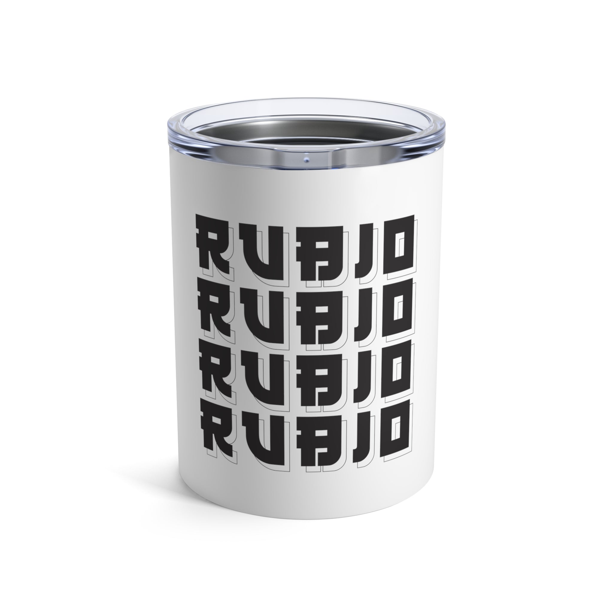 Rubio Logo White Tumbler 10oz – FAMA Collective