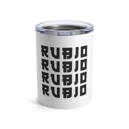 Rubio Logo White Tumbler 10oz