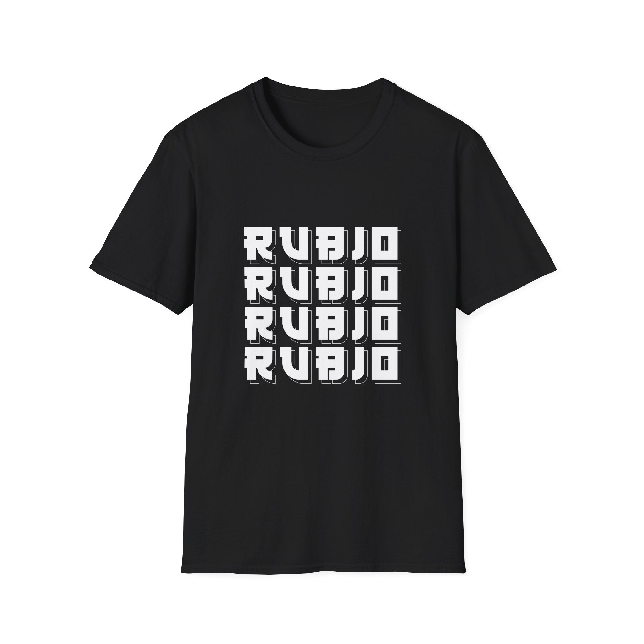 Rubio Logo Black/White Tee – FAMA Collective