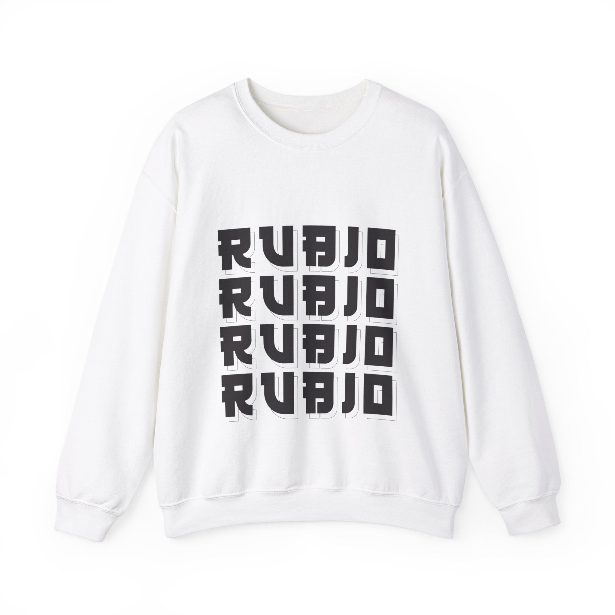 Rubio Logo White Sweater – FAMA Collective