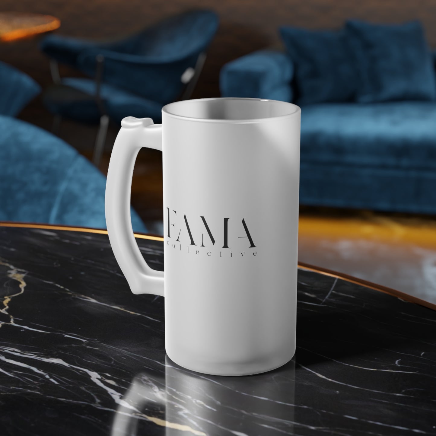 FAMA Collective Frosted Glass Beer Mug