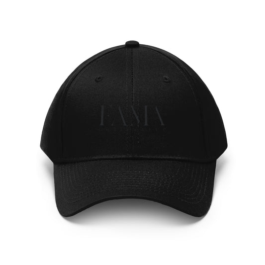 FAMA Collective All Black Twill Hat